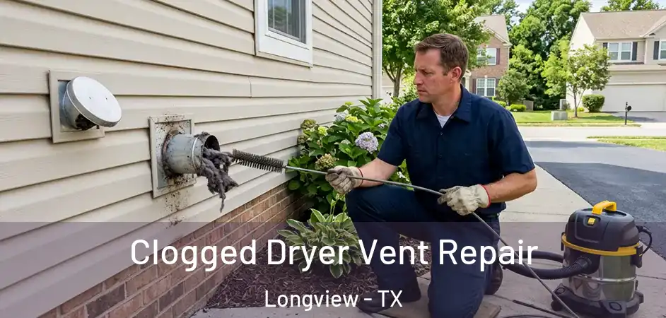 Clogged Dryer Vent Repair Longview - TX