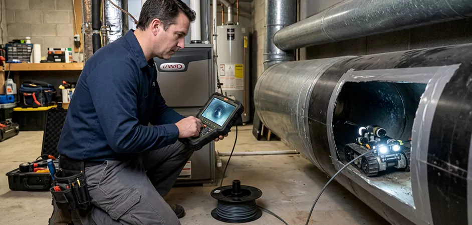 Robotic Duct Inspection in Longview, TX