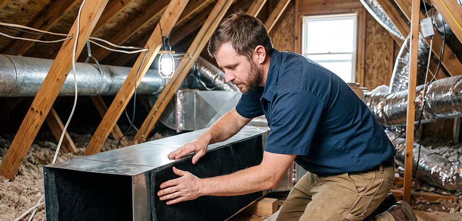 Acoustic Duct Liner Installation in Longview