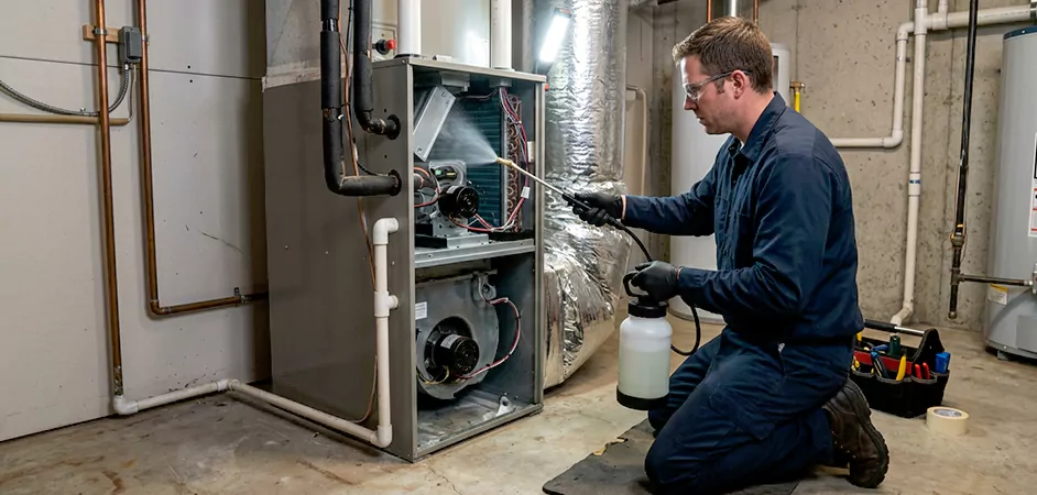 Air Handler Antimicrobial Treatment in Longview
