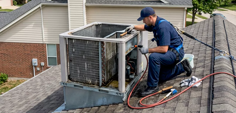 Rooftop Unit Cleaning in Longview