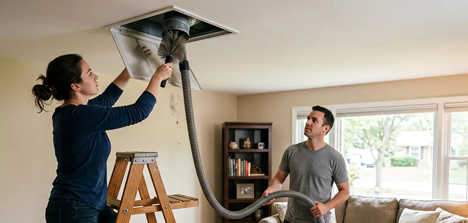 Roof and Wall Exhaust Cap Cleaning in Longview